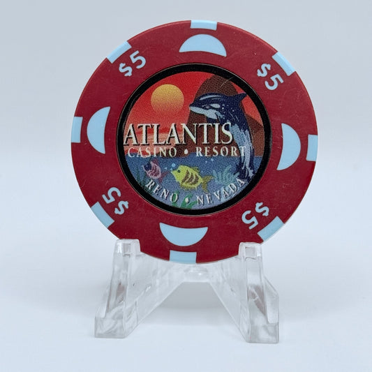 Atlantis Reno Nevada 1996 $5 Casino Chip N7958