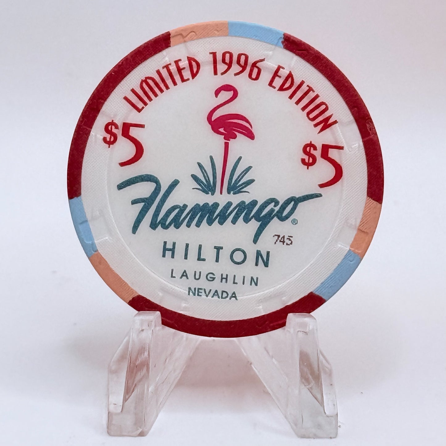Flamingo Hilton Laughlin Nevada 1996 '1949 Chrysler Town & Country' Series 10 LE $5 Casino Chip N2466