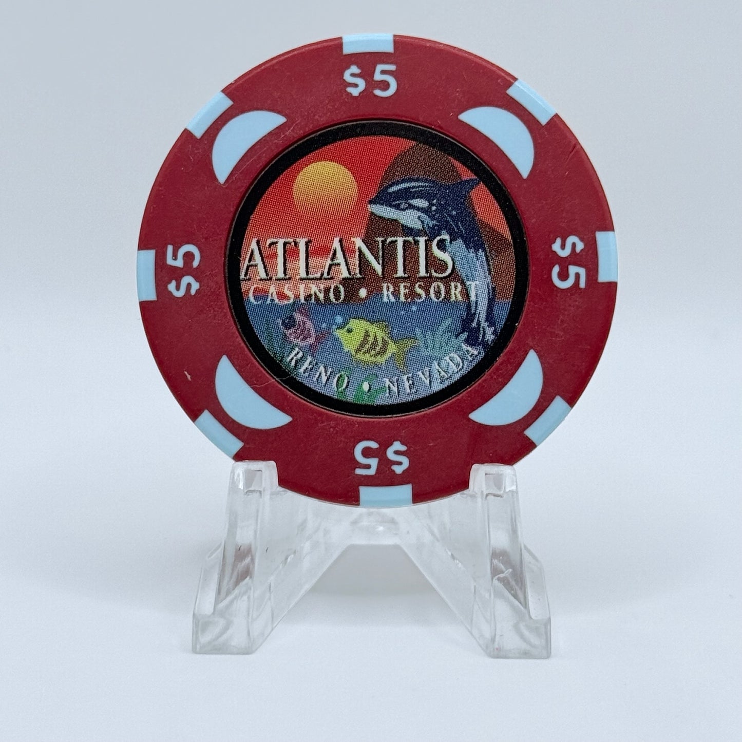 Atlantis Reno Nevada 1996 $5 Casino Chip N7958