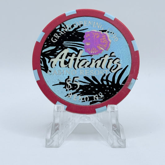 Atlantis Reno Nevada 1996 LE $5 Casino Chip N7957