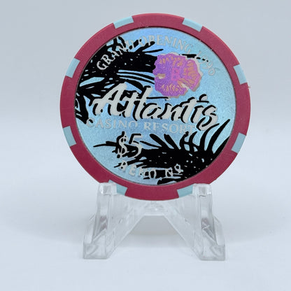 Atlantis Reno Nevada 1996 LE $5 Casino Chip N7957