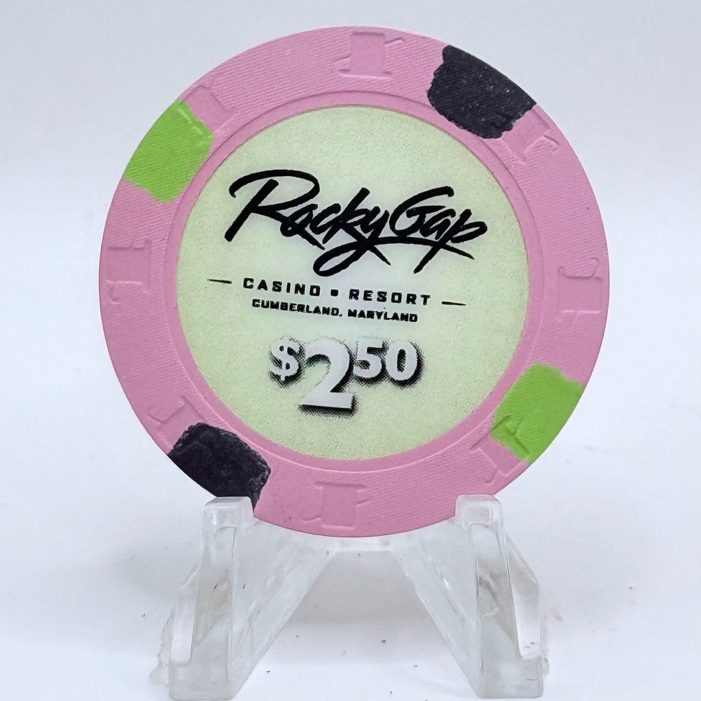 Rocky Gap Flintstone Maryland 2013 $2.50 Casino Chip