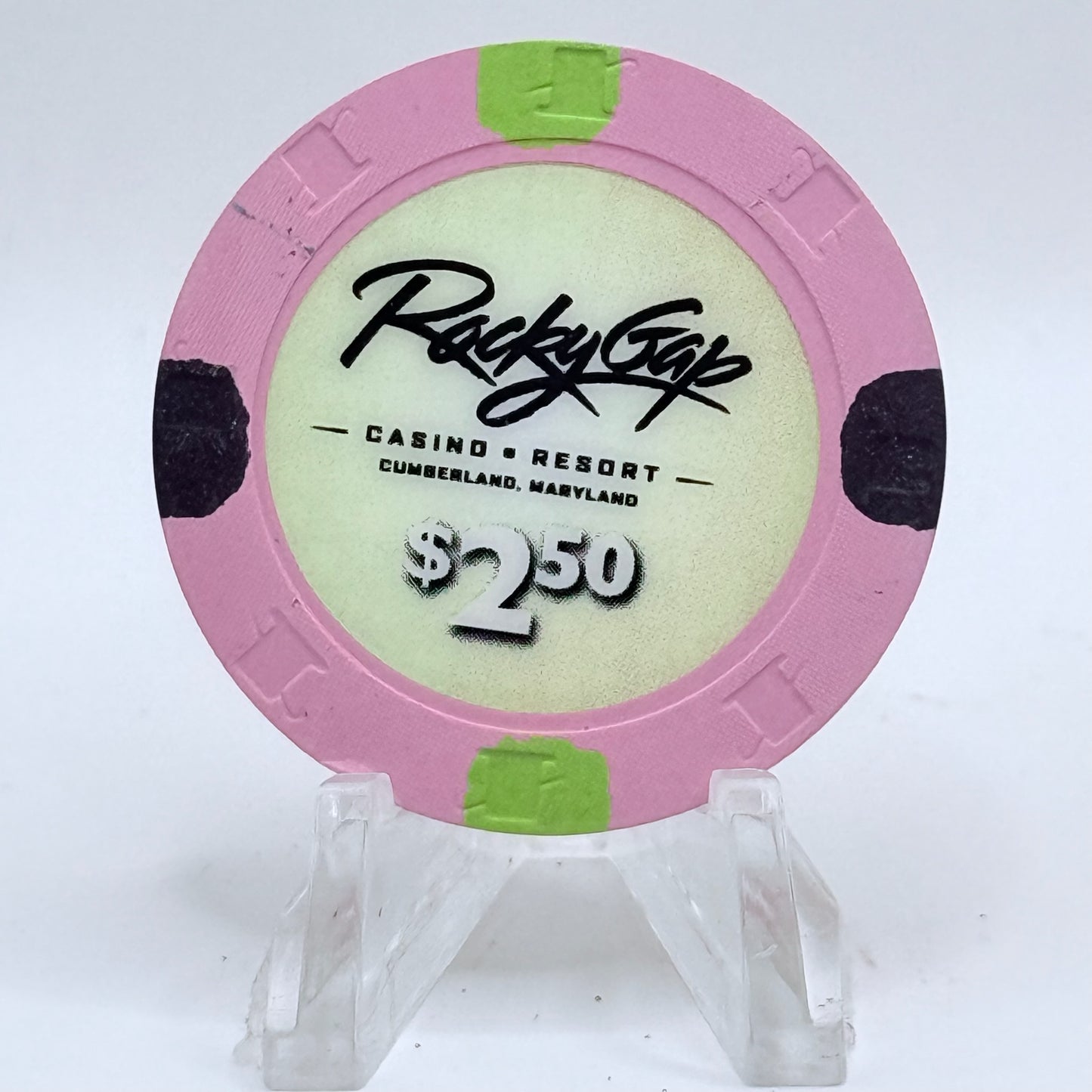 Rocky Gap Flintstone Maryland 2013 $2.50 Casino Chip