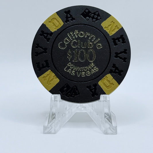 California Club Las Vegas Nevada 1970 $100 Casino Chip N6007