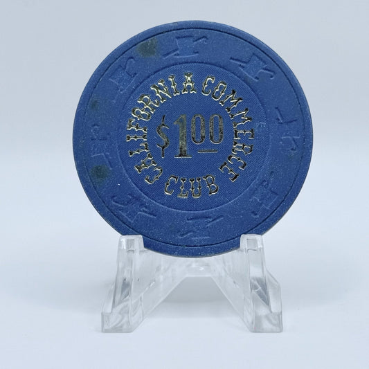 California Commerce Club Commerce California $1 Casino Chip