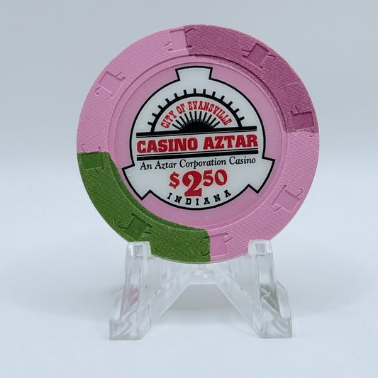 Casino Aztar Evansville Indiana $2.50 Casino Chip