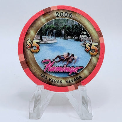 Flamingo Hotel & Casino Las Vegas Nevada 2006 '60 Years Ago - 1940's' LE $5 Casino Chip E5495