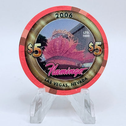 Flamingo Hotel & Casino Las Vegas Nevada 2006 '40 Years Ago - 1960's' LE $5 Casino Chip E5493