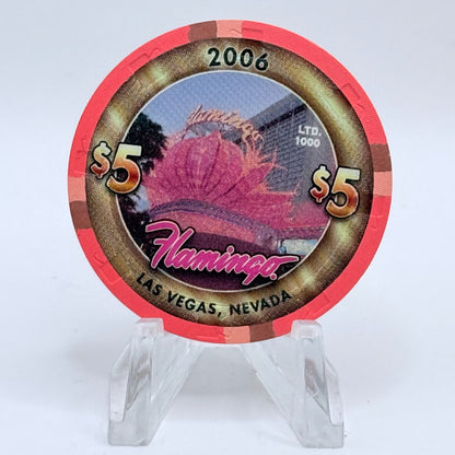 Flamingo Hotel & Casino Las Vegas Nevada 2006 '10 Years Ago - 1990's' LE $5 Casino Chip E5528