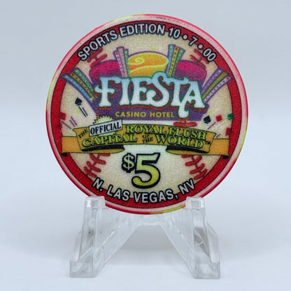 Fiesta Rancho N. Las Vegas Nevada 2000 'Bo Belinsky' LE $5 Casino Chip V8447