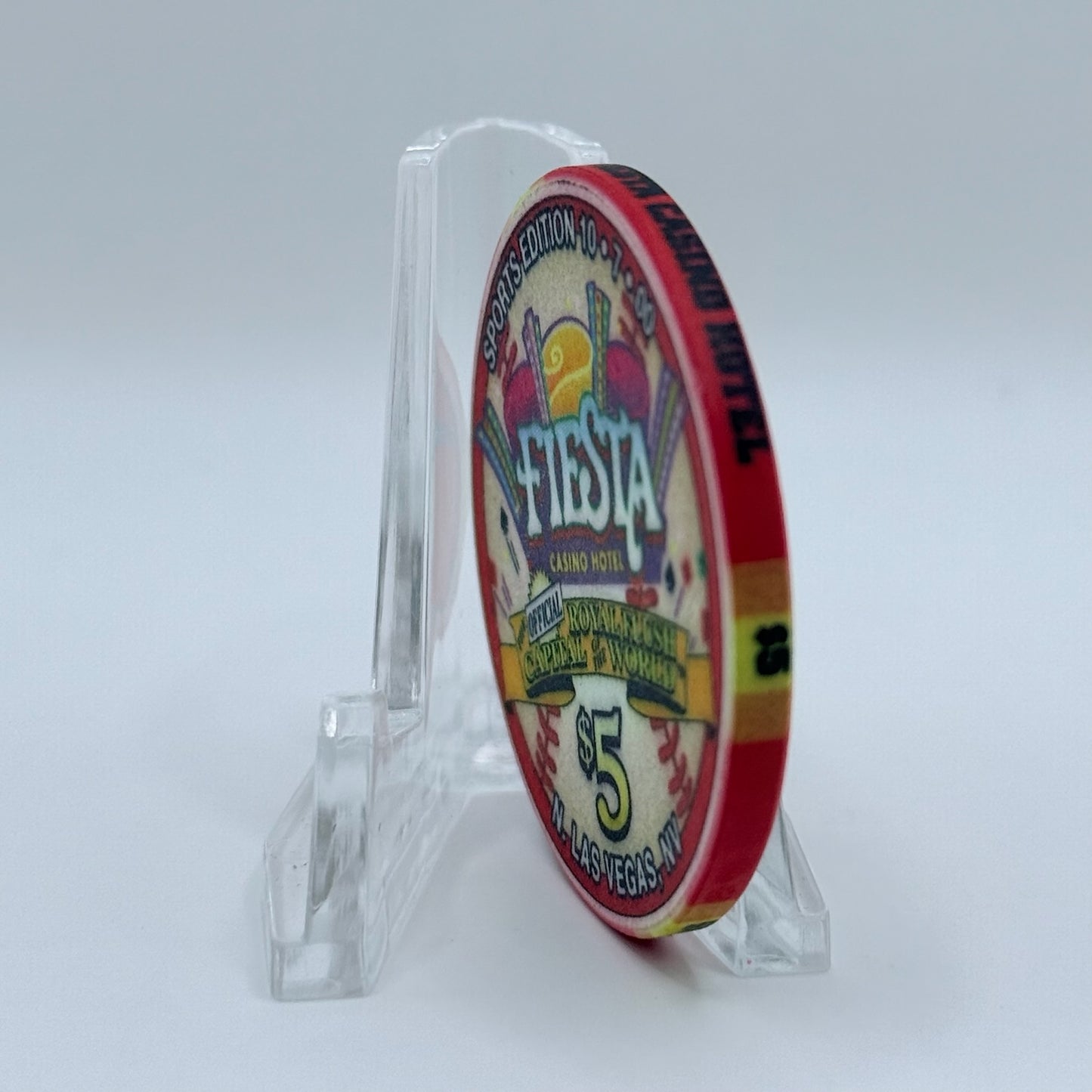 Fiesta Rancho N. Las Vegas Nevada 2000 'Bo Belinsky' LE $5 Casino Chip V8447