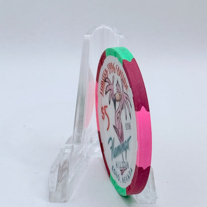 Flamingo Hilton Reno Nevada 1996 '1955 Cadillac Eldorado' Series 6 LE $5 Casino Chip N7932