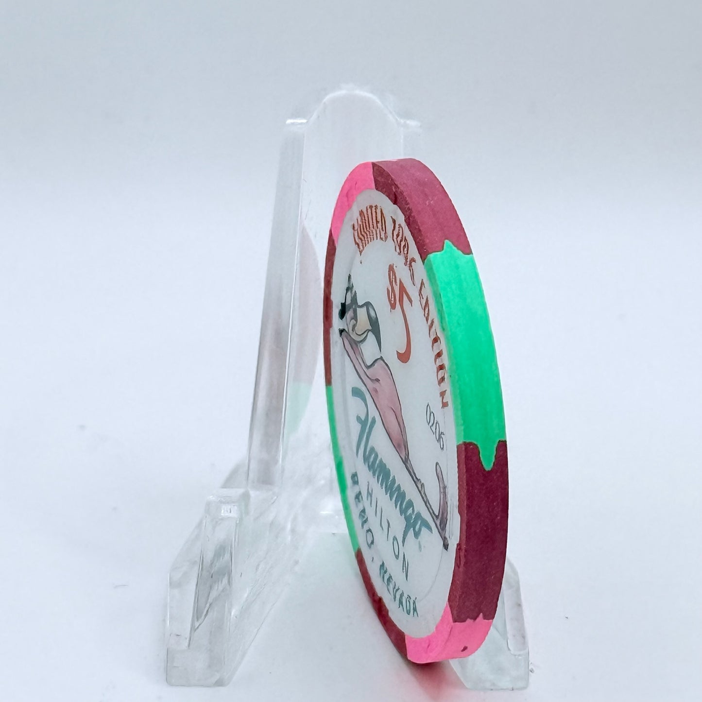 Flamingo Hilton Reno Nevada 1996 '1957 Chevy Nomad' Series 6 LE $5 Casino Chip N7933