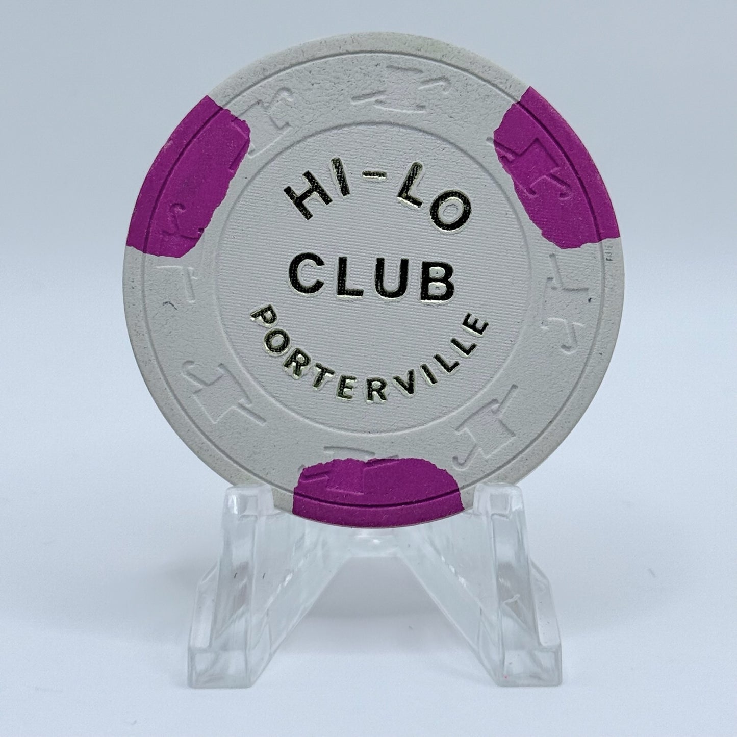 Hi-Lo Club Porterville California $0.25 Casino Chip