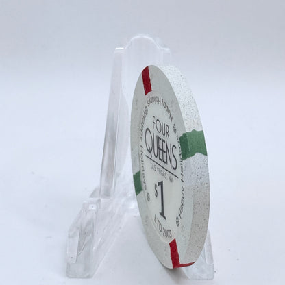 Four Queens Las Vegas Nevada 2003 'Happy Holidays' LE $1 Casino Chip E0518
