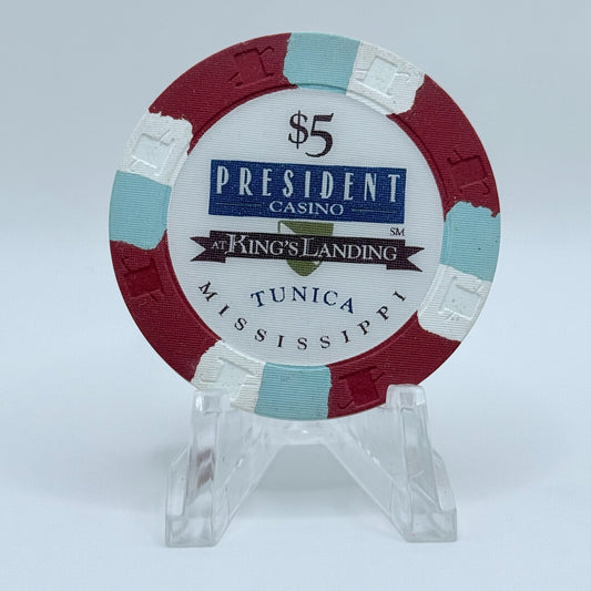 President Tunica Mississippi $5 Casino Chip