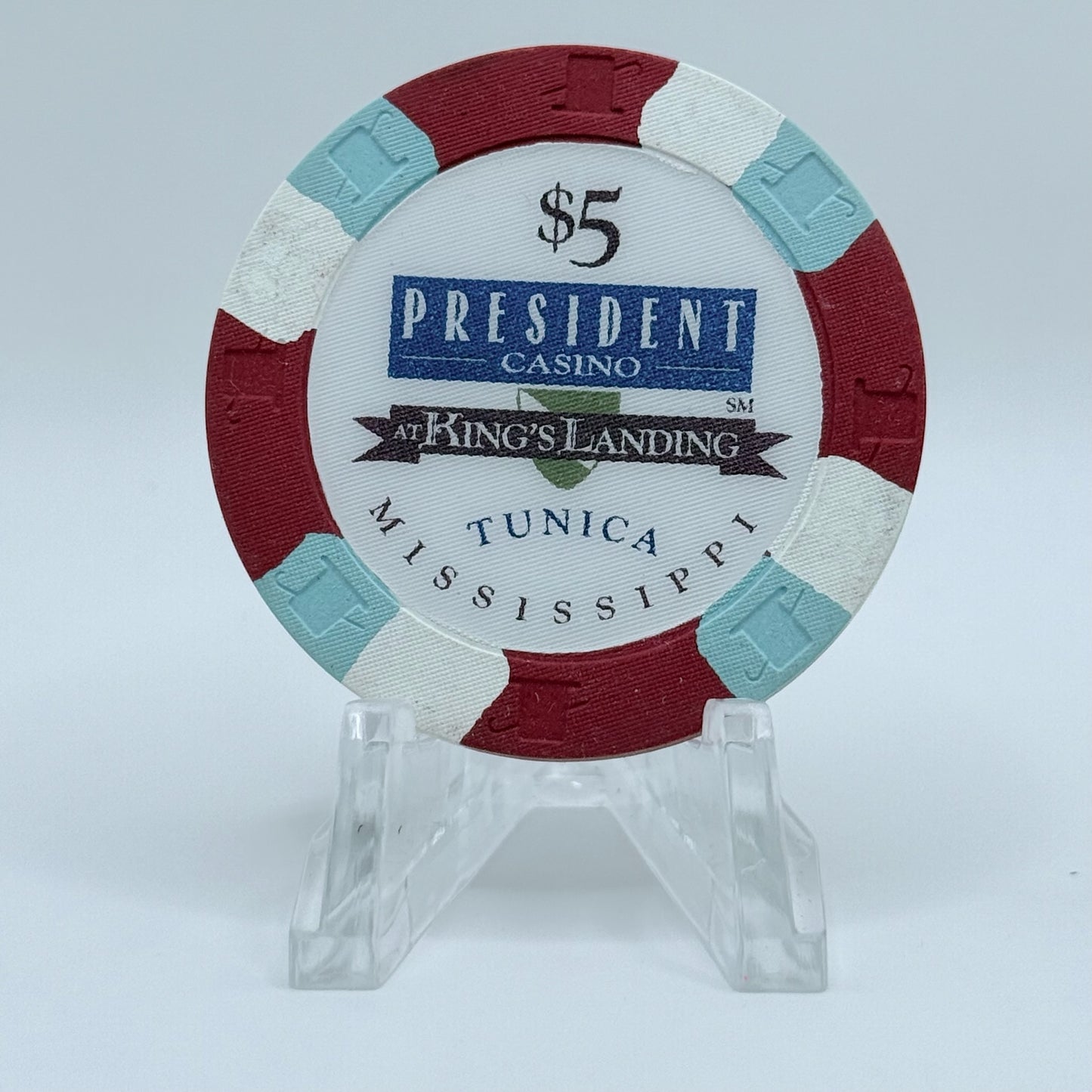 President Tunica Mississippi $5 Casino Chip