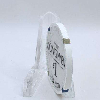 Four Queens Las Vegas Nevada 2001 'Vier Koniginnen' LE $1 Casino Chip V7545