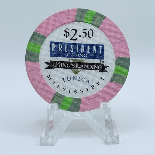 President Tunica Mississippi $2.50 Casino Chip