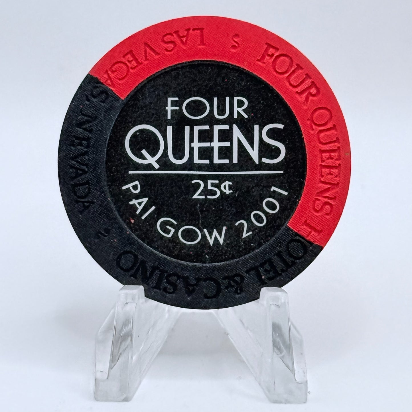 Four Queens Las Vegas Nevada 2001 'Pai Gow' $0.25 Casino Chip V7018