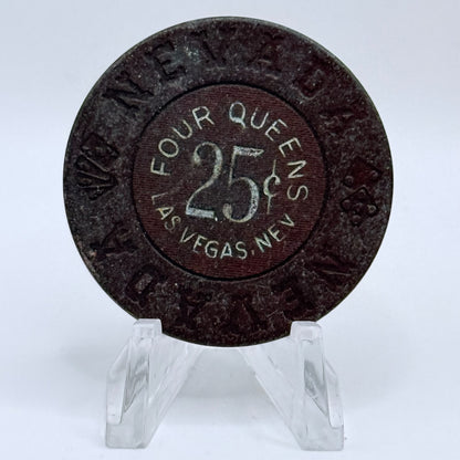 Four Queens Las Vegas Nevada 1970s $0.25 Casino Chip N6089