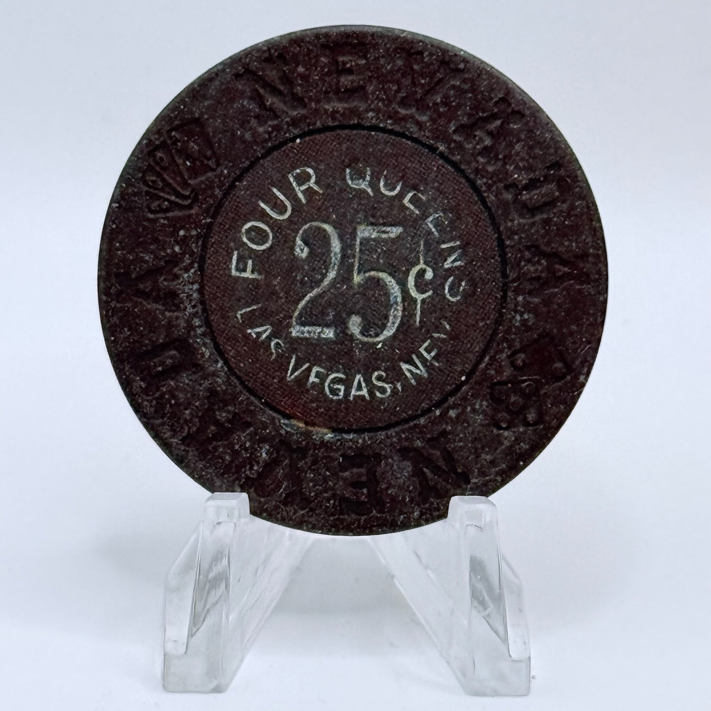 Four Queens Las Vegas Nevada 1970s $0.25 Casino Chip N6089