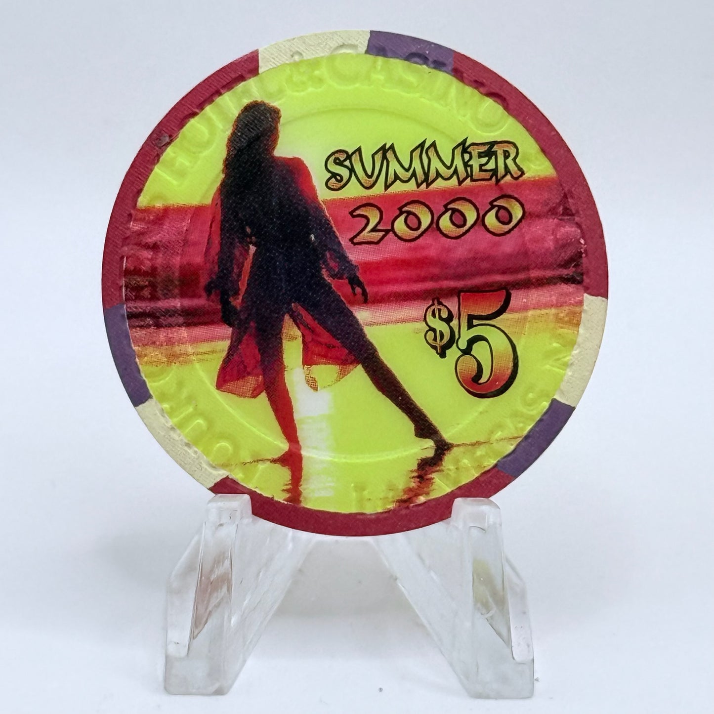 Four Queens Las Vegas Nevada 2000 'Summer' LE $5 Casino Chip V4235