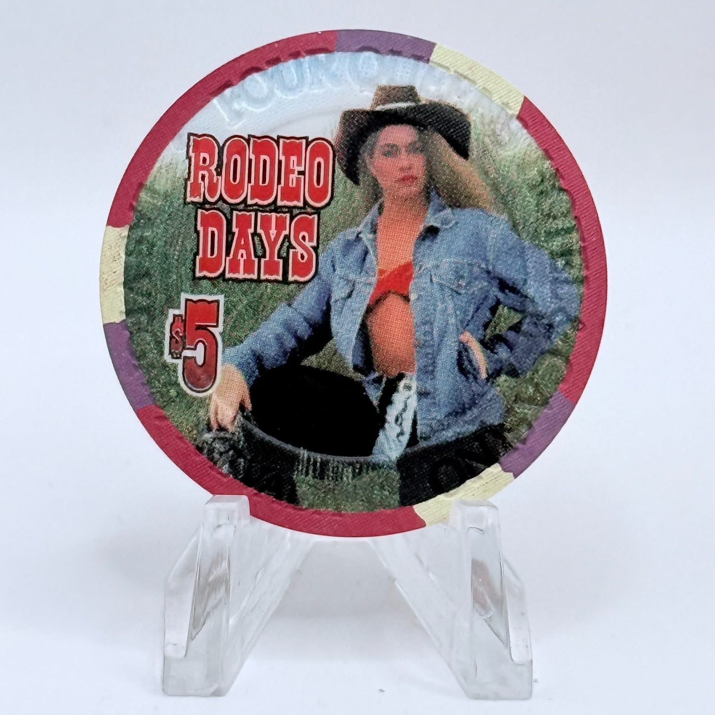 Four Queens Las Vegas Nevada 2000 'Rodeo Days' LE $5 Casino Chip V7596