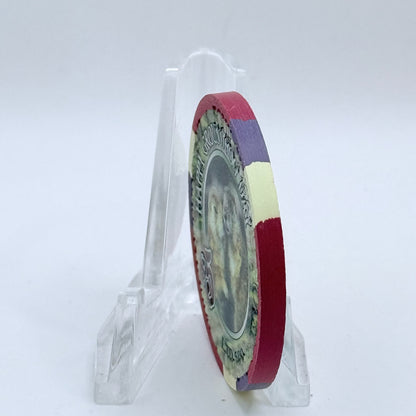 Four Queens Las Vegas Nevada 2001 'Happy Groundhog Day' LE $5 Casino Chip V6363