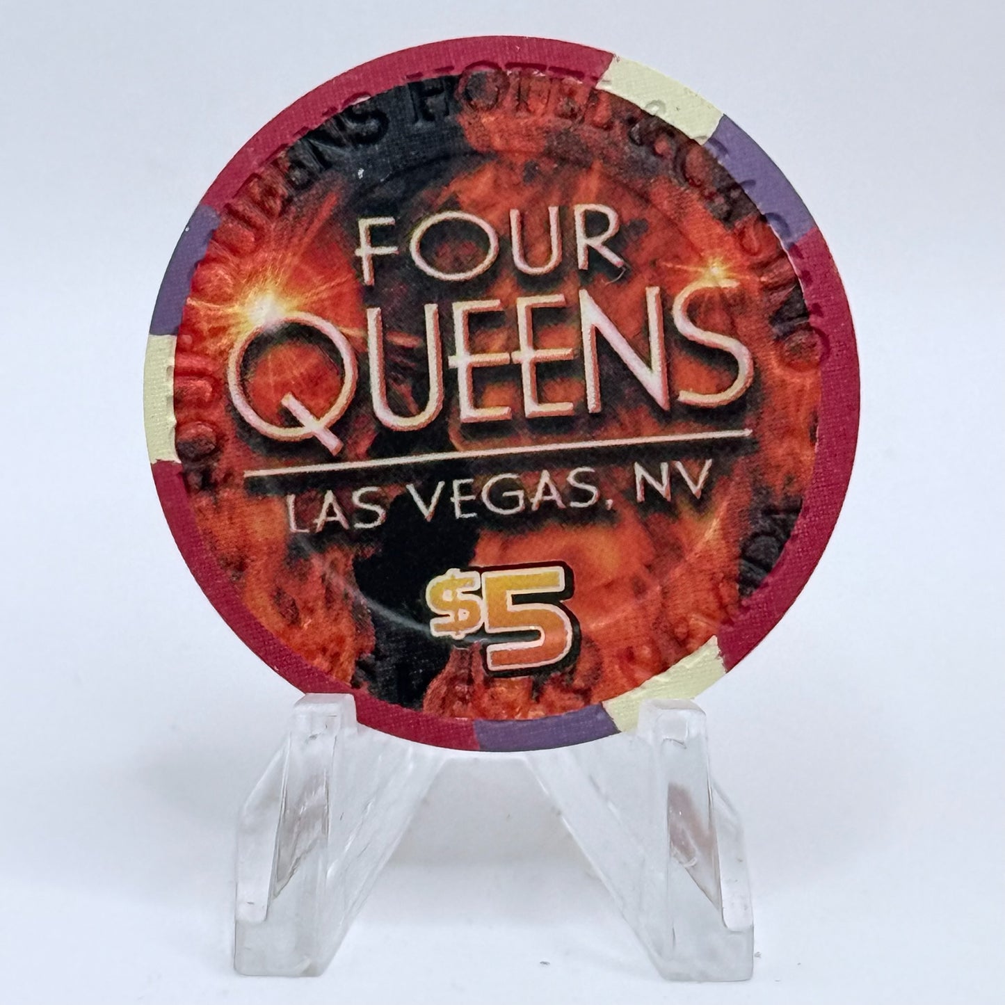 Four Queens Las Vegas Nevada 2003 Series 11 LE $5 Casino Chip E0548