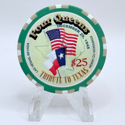 Four Queens Las Vegas Nevada 'Tribute To Texas' LE $25 Casino Chip