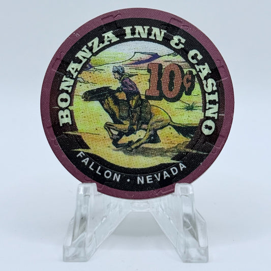 Bonanza Inn Fallon Nevada 1997 'Pony Express'  $0.10 Casino Chip N9352