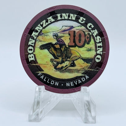 Bonanza Inn Fallon Nevada 1997 'Pony Express'  $0.10 Casino Chip N9352