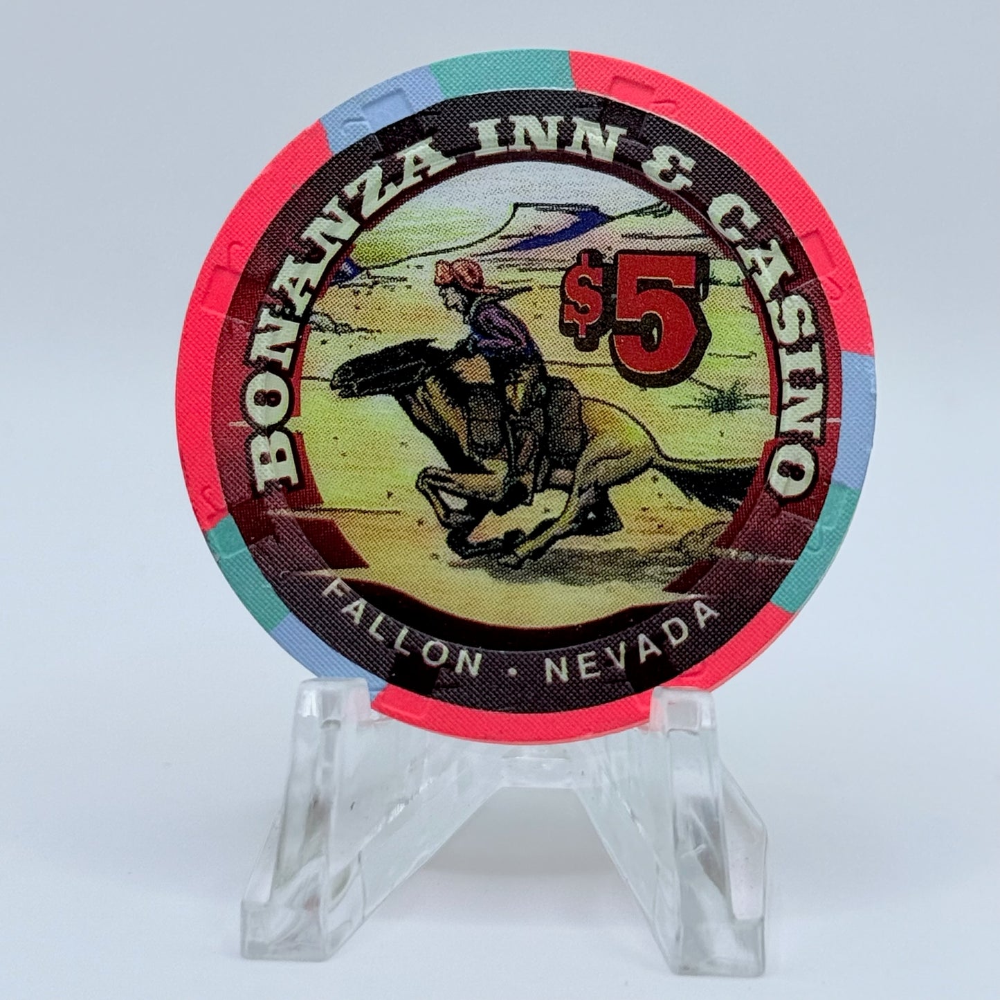 Bonanza Inn Fallon Nevada 1997 $5 Casino Chip N9356