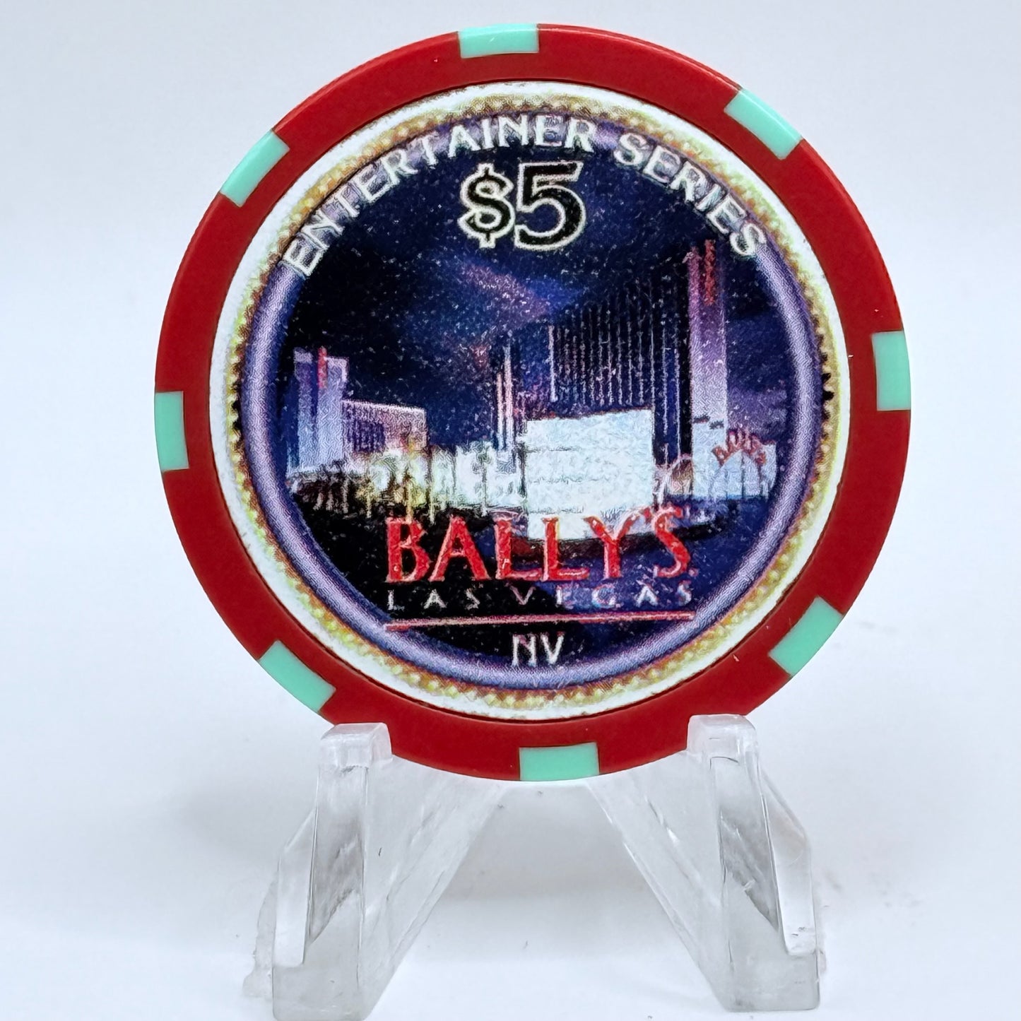 Bally's Las Vegas Nevada 1997 'Paul Anka' LE $5 Casino Chip N7969