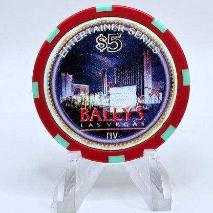 Bally's Las Vegas Nevada 1997 'Paul Anka' LE $5 Casino Chip N7969