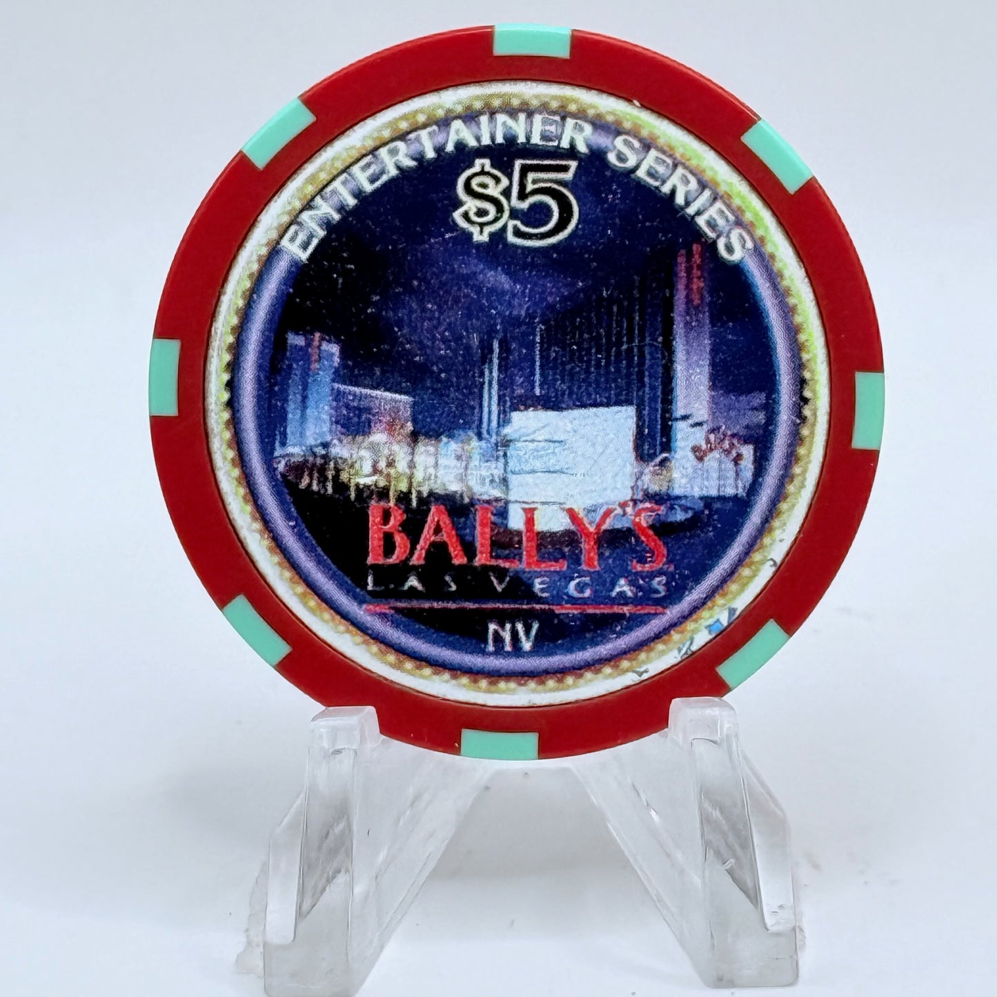 Bally's Las Vegas Nevada 1997 'Louie Anderson' LE $5 Casino Chip N7968