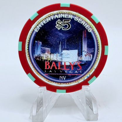 Bally's Las Vegas Nevada 1997 'Louie Anderson' LE $5 Casino Chip N7968