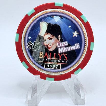 Bally's Las Vegas Nevada 1997 'Liza Minnelli' LE $5 Casino Chip N9289