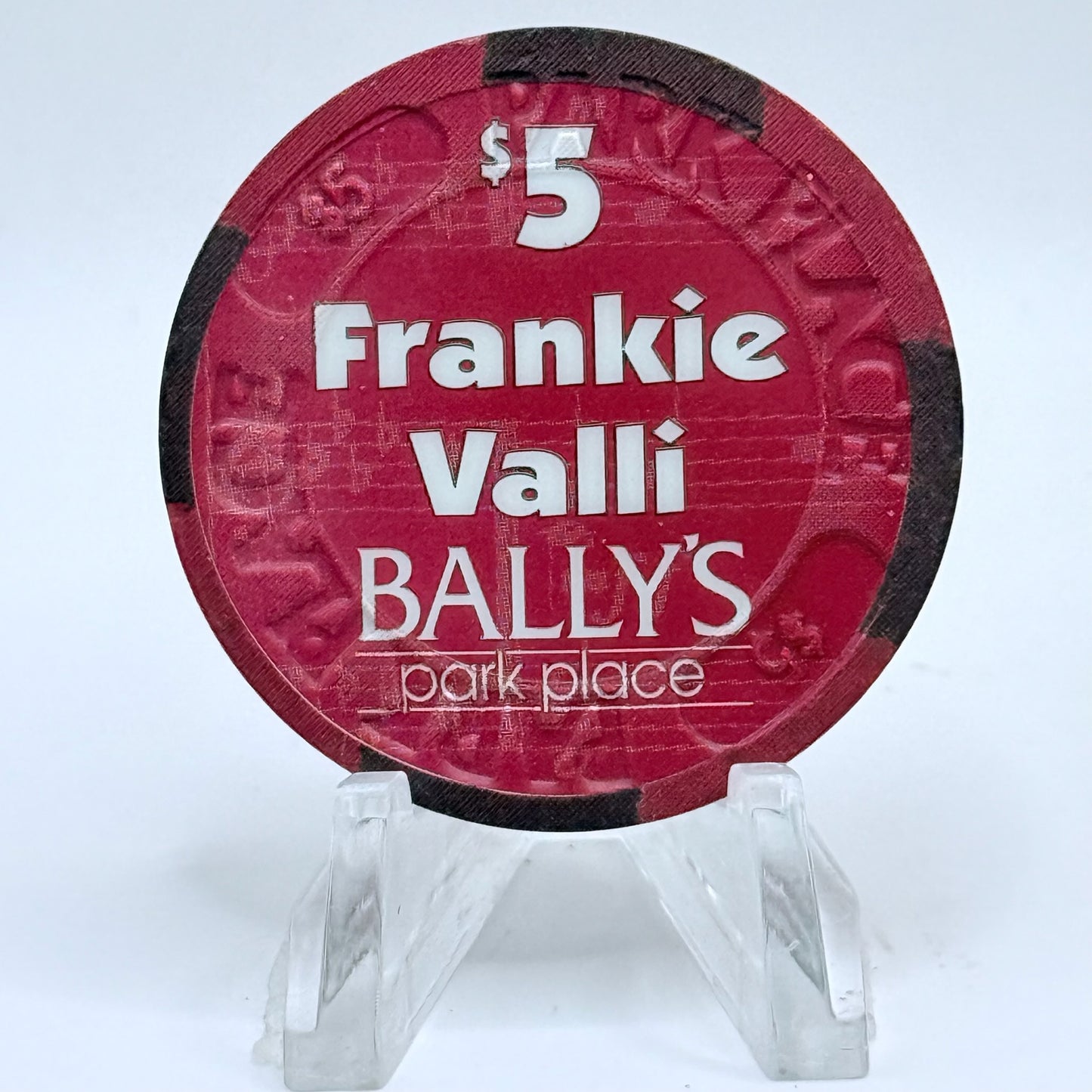 Bally's (Park Place) (Wild Wild West) Atlantic City New Jersey 'Frankie Valli' LE $5 Casino Chip
