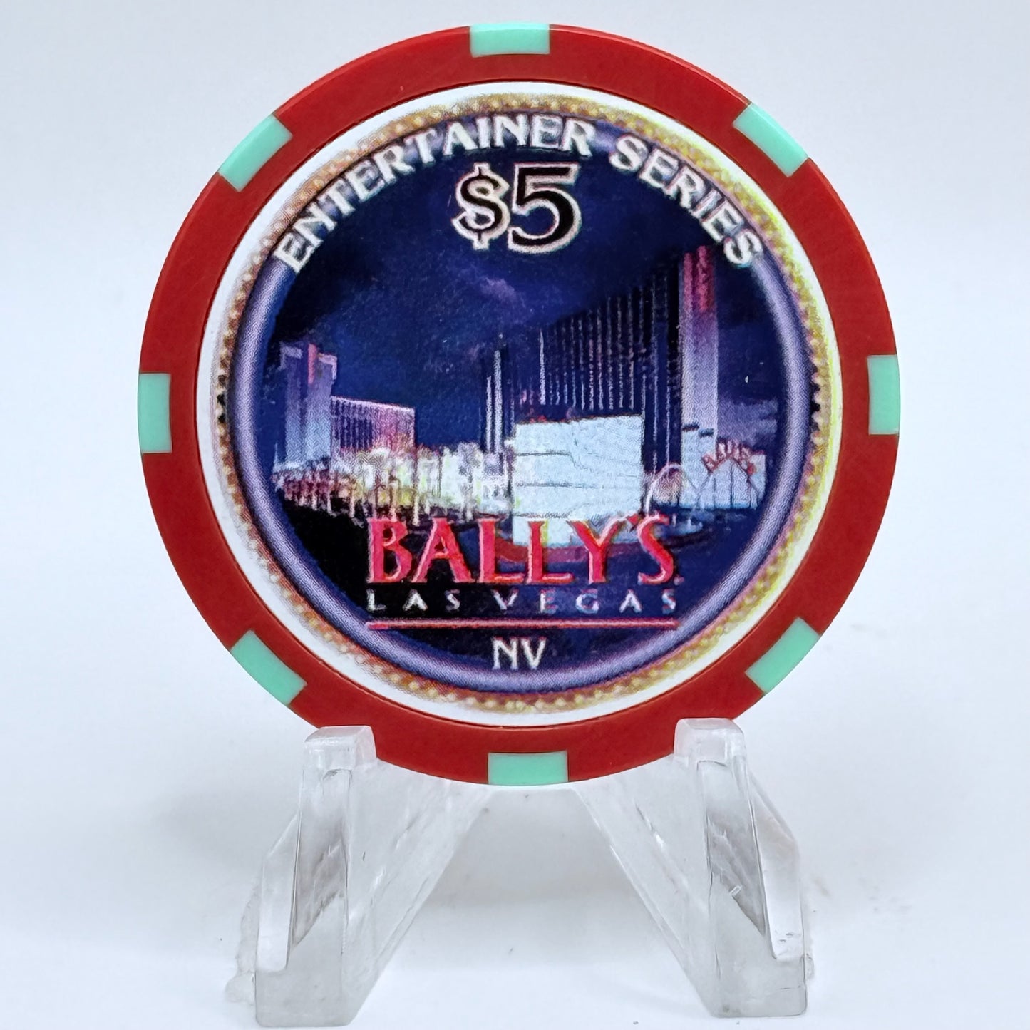 Bally's Las Vegas Nevada 1997 'George Carlin' LE $5 Casino Chip N7967