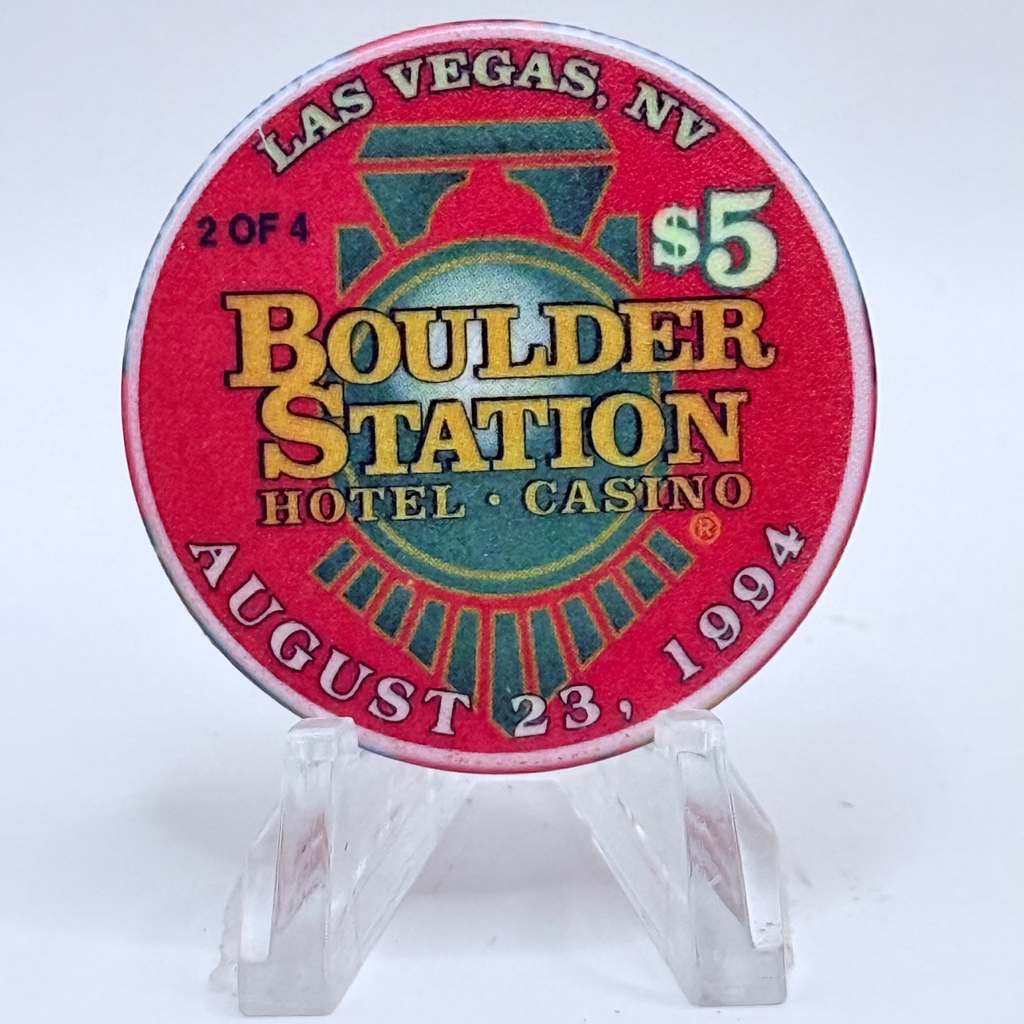 Boulder Station Las Vegas Nevada 1999 LE $5 Casino Chip V2174