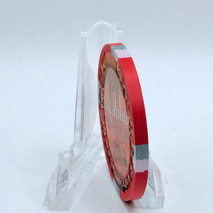 Excalibur Las Vegas Nevada 2008 'Thunder From Down Under' LE $5 Casino Chip E7885