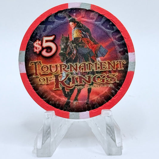 Excalibur Las Vegas Nevada 2008 'Tournament Of Kings' LE $5 Casino Chip E7886