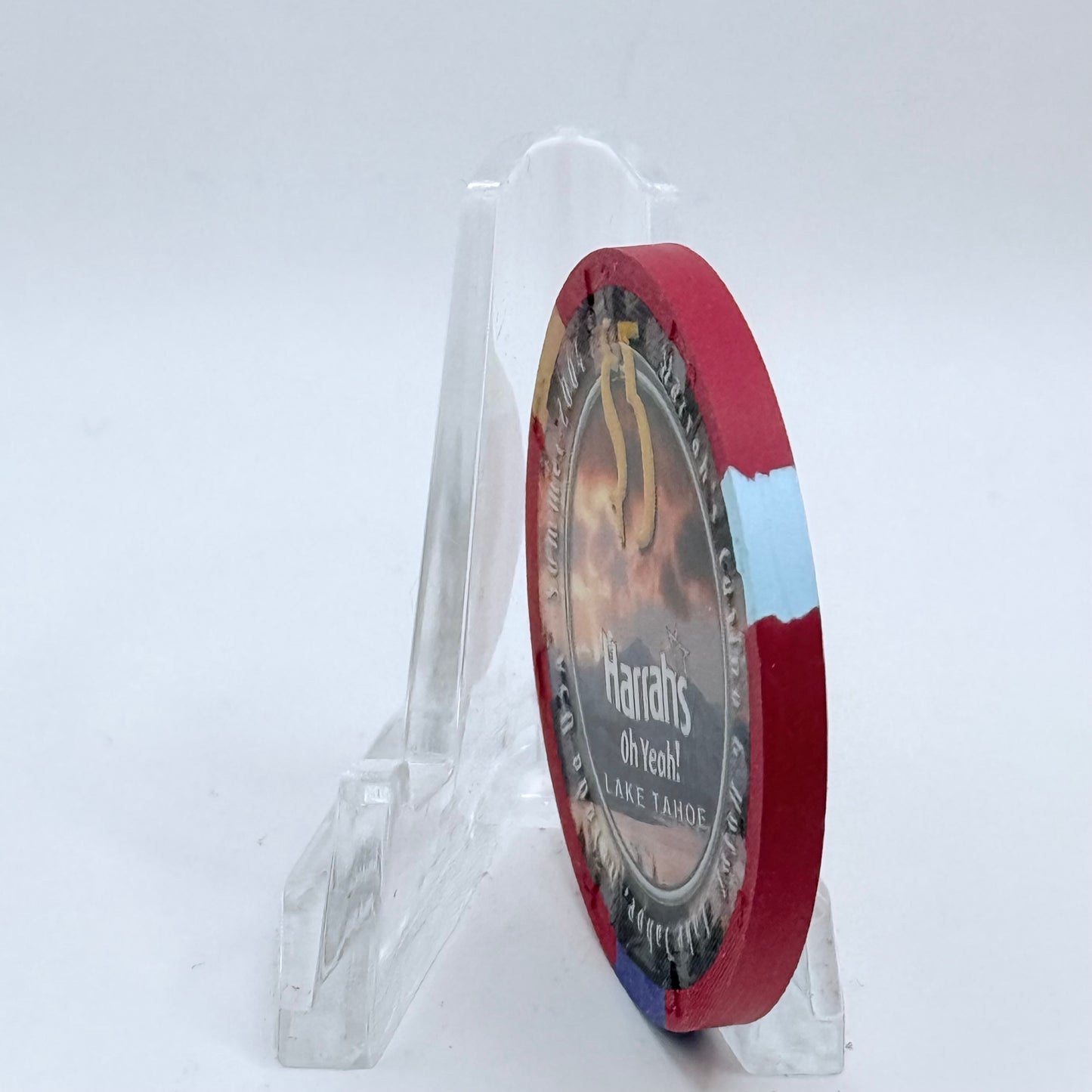 Harrah's Lake Tahoe Nevada 2004 'Phillip Satre ' LE $5 Casino Chip E4090