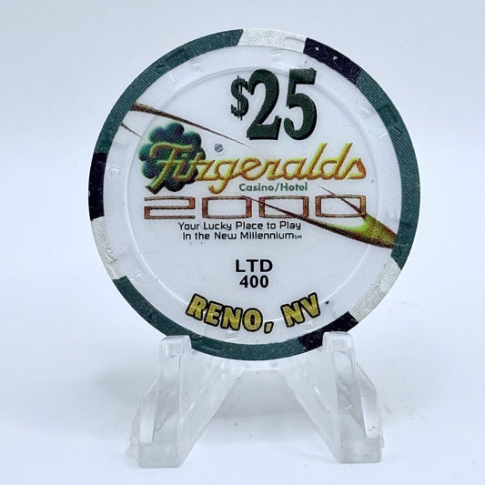 Fitzgeralds Reno Nevada 1999 'Millennium' LE $25 Casino Chip V4142