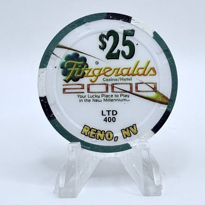 Fitzgeralds Reno Nevada 1999 'Millennium' LE $25 Casino Chip V4142
