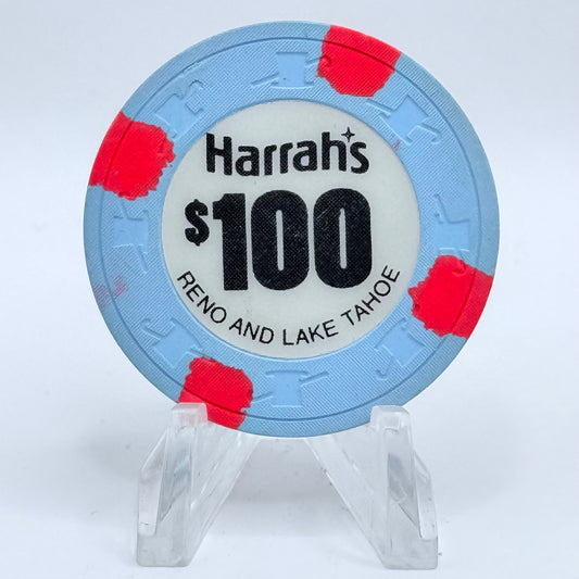 Harrah's Hotel Casino Reno Lake Tahoe Nevada 1970 $100 Casino Chip N2348