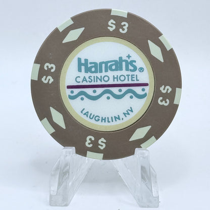 Harrah's Laughlin Nevada 1990 $3 Casino Chip E3802