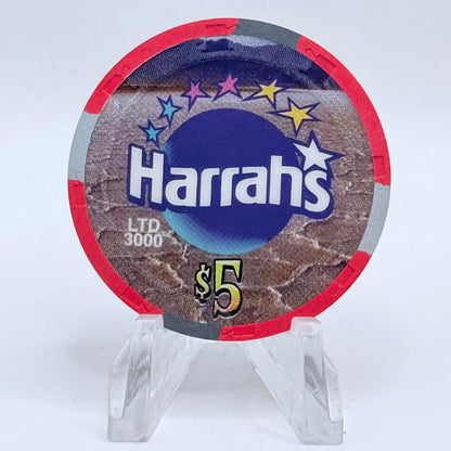 Harrah's Laughlin Nevada 2002 'But It's A Dry Heat' LE $5 Casino Chip E0979